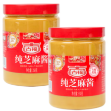 纯芝麻研磨！古福 纯芝麻酱350g*2瓶