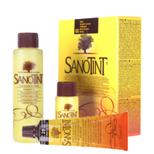 SANOTINT圣丝婷染发膏染发剂植物遮盖白纯进口染发霜自己染圣诗婷 黑色