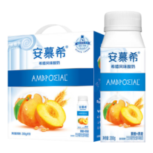 伊利安慕希真果粒黄桃燕麦风味酸奶整箱常温牛奶乳品营养早餐礼盒装 黄桃燕麦200gX10盒x1箱12月产