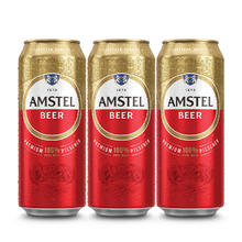 红爵 AMSTEL Heineken 喜力 Amstel 红爵啤酒 500ml*3听