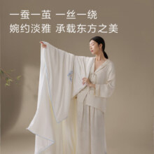 京东京造花花东方100%蚕丝被 重工刺绣加厚保暖被子冬季2.2x2.4m约7斤
