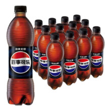 百事可乐 无糖碳酸汽水饮料 500ml*12瓶