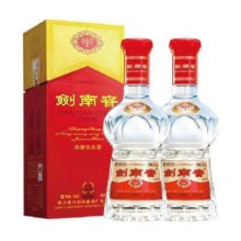 20点、88VIP：剑南春 水晶剑 52度 浓香型白酒 375ml*2瓶