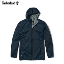 Timberland 男秋冬户外防风休闲连帽外套 A2ETN433 蓝色 XL