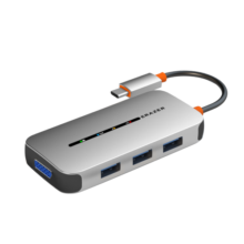 联想生态品牌异能者Type-C扩展坞USB分线器HDMI/VGA转接头转换器PD快充小新苹果笔记本拓展坞