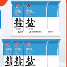 鲁晶 未加碘食用盐400g 7袋