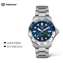泰格豪雅TAG Heuer瑞士手表竞潜系列夜光潜水表GMT两地时自动机械男 WBP2010.BA0632