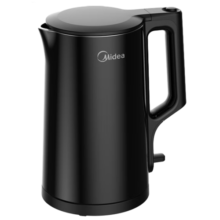 美的（Midea）【国家补贴】1.7升电热水壶家用大容量快速烧水壶 双层防烫热水壶保温壶 304无缝内胆自动断电 1.7L 【1800W速热】SHJ1720