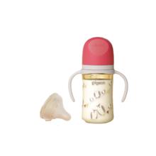 贝亲 自然实感第三代FUN系列 AA221 PPSU奶瓶 彩绘款 240ml 猫头鹰 L码 6月+