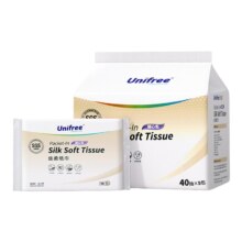 88VIP：unifree婴儿柔纸巾40抽*5包1提3.4元（合0.68元/包）+150淘金币
