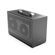 超频三(PCCOOLER)蜂鸟1 I100CG PRO钛灰色 mini ITX机箱（Type-C接口/支持SFX电源/17*17以内主板）