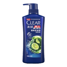 CLEAR/清扬 经典系列 洗发水 500g+100gX2 青柠薄荷醇36.35元（需领券）