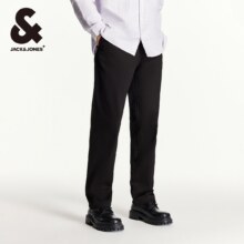 JACK&JONES 杰克·琼斯 纽扣腰 口袋商务休闲裤