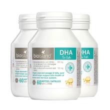 BIO ISLAND 儿童DHA海藻油胶囊 60粒 3瓶装