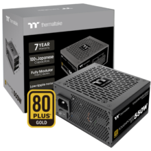 Thermaltake（Tt）额定550W 钢影Toughpower SFX 电脑电源（80PLUS金牌/全模组/全日系电容/附ATX转接架）