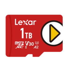 雷克沙（Lexar）1TB TF（MicroSD）存储卡 U3 V30 A2 读速160MB/s 手机平板 switch内存卡 PLAY系列