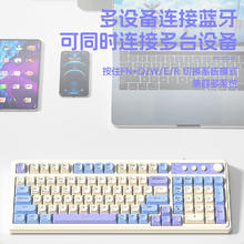 狼蛛 S99 无线蓝牙有线三模机械手感键盘RGB背光拼色