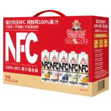 plus会员：福兰农庄 100%NFC果汁饮料 1L*4瓶