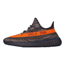 再降价：阿迪达斯 三叶草YeezyBoost椰子350V2女鞋灰橙跑步鞋HQ7045