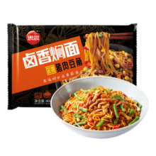 需试用：思念猪肉豆角焖面400g*3 卤面速食方便面 猪肉拌面条 微波即食23元