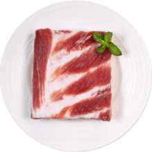 精气神 国产山黑猪五花肉块400g 冷冻去皮五花肉猪五花烤肉  黑猪肉生鲜