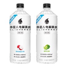 再降价：外星人电解质水荔枝海盐950ml*2瓶