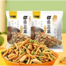 88VIP：甘源 鲜虾味虾条豆果285g*2袋