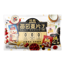 4日10点开始、限1000件：桂格（QUAKER）每日麦片7天尝鲜装225克 营养早餐 膳食纤维 独立小包