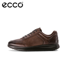 爱步（ECCO）商务休闲鞋 男士休闲皮鞋男鞋牛皮休闲运动鞋子正装鞋 雅仕207124 可可棕20712401482 44