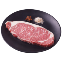 春禾秋牧 澳洲谷饲安格斯西冷原切牛排200g 进口牛肉生鲜冷冻 野餐烧烤