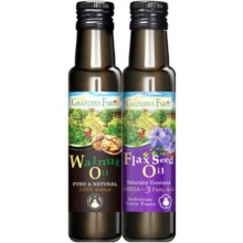 爷爷的农场宝宝辅食用油核桃油亚麻籽油组合装冷拌热炒100ml*2瓶