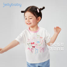 jellybaby 杰里贝比 蝴蝶结圆领T恤