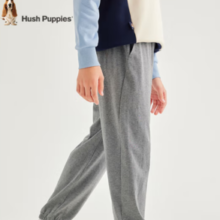 Hush Puppies 暇步士 男大童春秋季宽松舒适弹力松紧裤