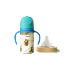 贝亲 自然实感第三代FUN系列 AA220 PPSU奶瓶 彩绘款 240ml 马来熊 L码 6月+