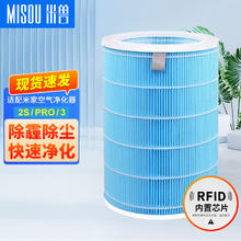 米兽 MISOU 适配小米空气净化器滤芯Pro H 2S Pro123代除甲醛除尘滤芯 除尘经济无碳版（1/2/2S/3/pro适用）