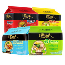 统一 汤达人 袋装方便面 日式豚骨拉面 5袋