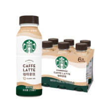 星巴克（Starbucks）星巴克咖啡 星选 即饮咖啡饮料 瓶装便携 提神 整箱装 送礼礼品 咖啡拿铁270ml*6瓶