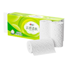 心相印 云感柔肤立体压花卫生纸 提装 4层 70g/卷*10卷