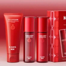 plus:韩束（KanS）红石榴 巨补水护肤品礼盒 精华露100ml+精华乳100ml+洁面膏50g