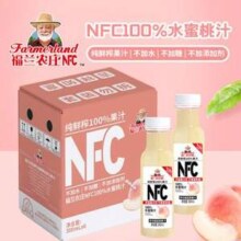 福兰农庄 NFC纯鲜榨100%水蜜桃汁饮料300mL*6瓶