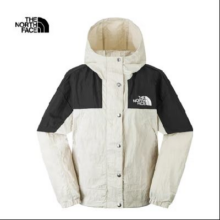 20点：The North Face 北面 薄风衣女款拼色户外运动夹克 米白色
