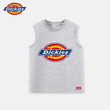Dickies 童装男童背心夏季儿童纯棉透气坎肩男孩夏款休闲无袖t恤A