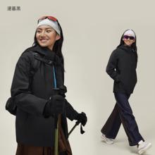 蕉下 女子三合一气绒冲锋衣 LS19623 漫暮黑 M