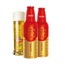 青岛啤酒 TSINGTAO 鸿运当头喜庆祥瑞金蛇献福年货 355mL 12瓶 常规版