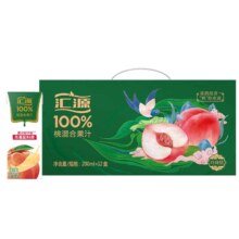 汇源100%果汁 桃复合果汁 200ml*12盒