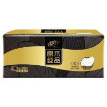 洁云手帕纸3层7片6包+拉级袋1卷+清风抽纸3层80抽*1包