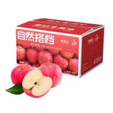再降价、PLUS：京鲜生 陕西洛川红富士苹果 净重4.5斤 单果75mm（160g）源头直发