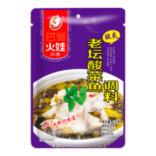巴蜀火娃 老坛酸菜鱼调料包370g 四川麻辣鱼底料