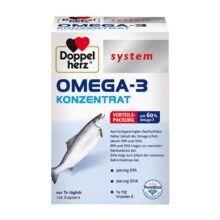 Doppelherz 双心 PureMax™级高端Omega-3深海鱼油软胶囊120粒
