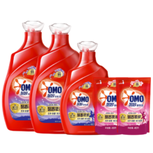 plus会员、需首购:奥妙（OMO）全自动含金纺薰衣草护衣洗衣液3kgX2+2kg+480gX2含樱花味持久留香